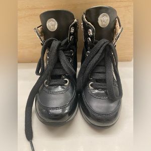Versace Kids Unisex Black Boots